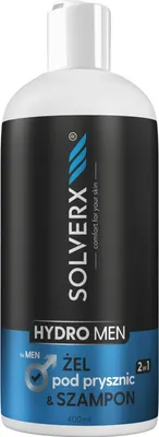Produktbild von Solverx Hydro Men Duschgel und Shampoo 2in1 400 ml