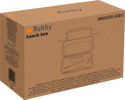 Zdjęcie produktu dla Dwupoziomowy pojemnik na lunch z przegrodą 750 ml, szczelny, ze sztućcami Pojemnik wielokrotnego użytku na bento do pracy w szkole 24528