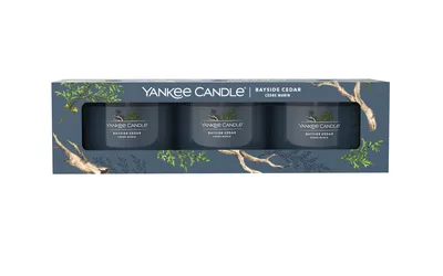 Zdjęcie produktu dla Yankee Candle BAYSIDE CEDAR - 3-pak świec w słoiku