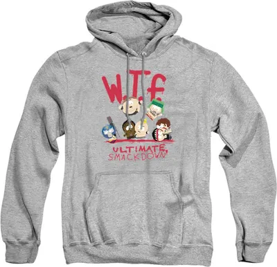 Obrázek produktu pro South Park - Mikina s kapucí "WTF Ultimate Smackdown" pro muže/dámy Uni TV23748 (L) (Sporty Heather)