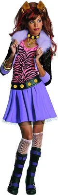 A young woman wearing a costume.