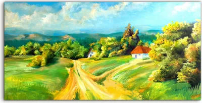 Produktbild von Coloray Acrylbild 120x60  Wandbild Acrylbilder Foto Kunstdruck groß Sommer Landschaften