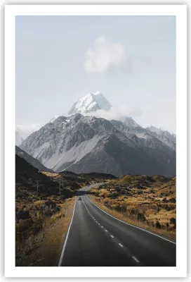 Produktbild von Poster - Poster ohne Rahmen - Weg Berg Gipfel - 61x91,5 cm - Wand Bild - Wanddeko - Wandbilder - Kunstposter - Wandposter - Bilder - Kunstdruck - Wanddekoration - Wandbild - P2XPA61x91-4833