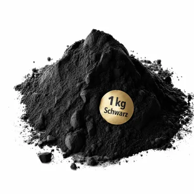 Produktbild von 1 kg Pigmentpulver Schwarz Betonfarbe Eisenoxidpigment Trockenfarbe UV-beständig