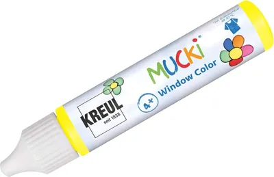 Image de KREUL Window Color Pen "MUCKI" gelb 29 ml