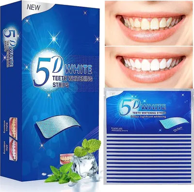 Produktbild von Bleaching Zähne(7 Paar)White Stripes Zähne,Zahnaufhellung Whitening Strips, zahn bleaching aufhellung, Professionelle zahnweiss bleaching stripes