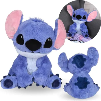 Obrázek produktu pro DISNEY Stitch LARGE plyšový maskot, modrý plyšák, medvídek pro děti 30 cm