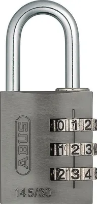 Immagine prodotto di Serratura a combinazione Abus serie 145, tipo 145/40 titanio con EAN 48806