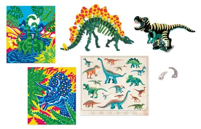 Image de Janod Atelier - Kit de bricolage dinosaure pour enfants - Jouets créatifs