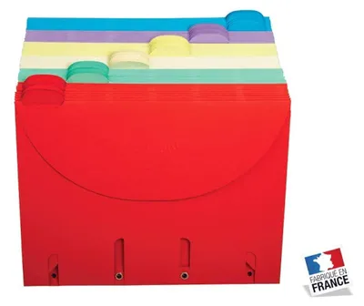 Zdjęcie produktu dla Segregator Smartfolder A4 standardowy, 6 kolorów w zestawie, opakowanie = 102 sztuki