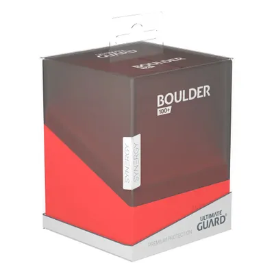 Produktbild von Ultimate Guard Boulder Deck Case 100+ SYNERGY Schwarz/Rot