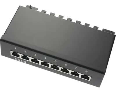 Produktbild von CAT 6 Patchpanel Mini 8-fach Bleil 35502