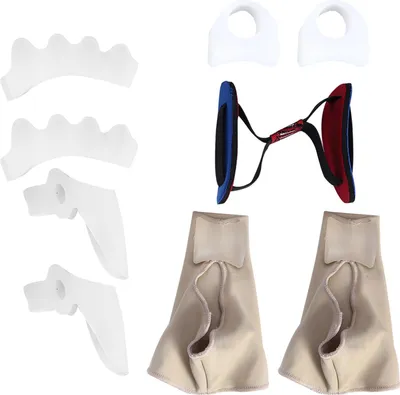 Produktbild von Schmerzlindernde Ballenschutz-Ärmel, Hallux-valgus-Korrektur-Set