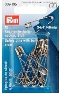 Produktbild von Prym Kugel-Sicherheitsnadeln ST 34/41/48 mm silberfarbig