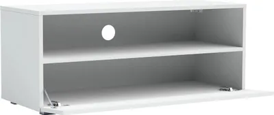 Produktbild von TV Lowboard Set Tebris 200 cm (2x100) Weiß Matt – Hängend oder Stehend, Push-to-Open, XXL TV-Board Modern