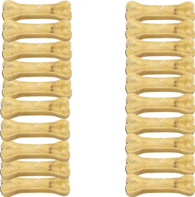 Produktbild von 12 cm / 20 Stück à 60g - Schecker Kauknochen mit Naturpansenfüllung - proteinreich