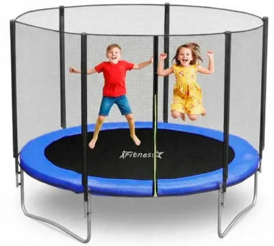 Zdjęcie produktu dla Trampolina ogrodowa dla dzieci Fitness-Star 183cm 6ft z siatką zewnętrzną