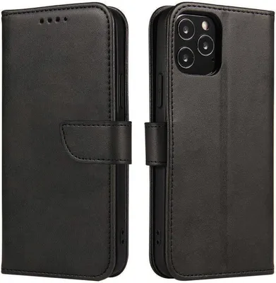 Produktbild von Premium Magnet Case Buch Tasche aufklappbare Hülle Standfunktion kompatibel mit Samsung Galaxy S25 Edge Schwarz