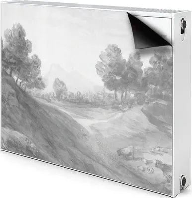 Produktbild von Magnet Heizkörperabdeckung Heizkörperverkleidung Verkleidung Abdeckung 90x60 cm  - Bild, Dorf