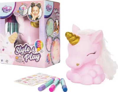 Obrázek produktu pro Jednorožec XOXO Style + doplňky - lze použít jako lampička.