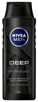 Obrázok produktu pre Nivea Men, Hlboký, Čistiaci šampón na vlasy, 400 ml