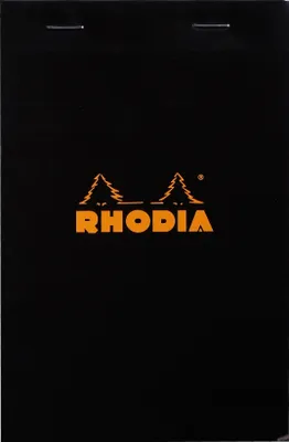 Zdjęcie produktu dla RHODIA Notizblock No. 14, 110 x 170 mm, kariert, schwarz