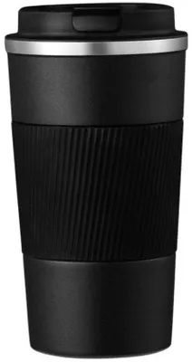 Obrázek produktu pro Termohrnky na cesty – hrnky na kávu na cesty – nerezová ocel – 380 ml – nepropustné – s víčkem – do auta – termohrnky – dvojitá izolace – vhodné na vodu, čaj, džus a kávu