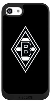 Produktbild von NIVOCASE Handyhülle für Apple iPhone SE (2020)  Hülle NIVOpure Case Schwarz Borussia Mönchengladbach Gladbach Wappen