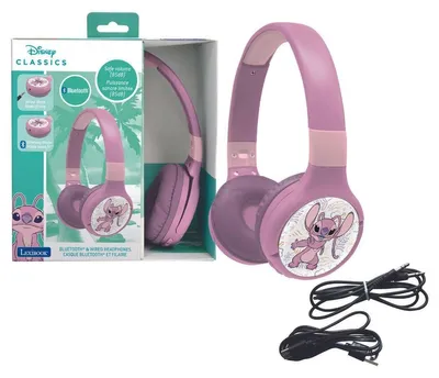 Image de Lexibook, Stitch Angel, casque Bluetooth, rose, HPBT010D1LXB