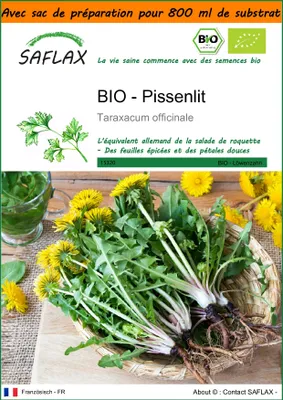 Image de SAFLAX Garden in the bag -- Pissenlit - 400 graines - Taraxacum