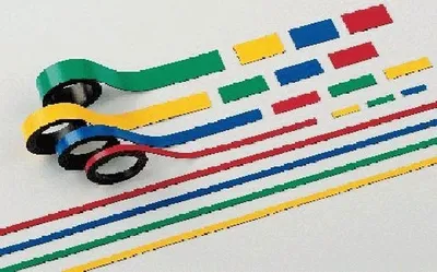 Image de MAUL Bande magnétique 1 m Bande métallique 2 pièces magnétique revêtement plastique inscriptible 1 m x 0,5 cm x 1 mm jaune