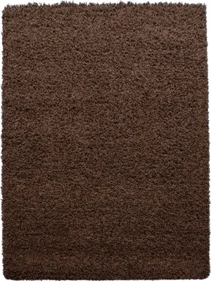 Image de Tapis à poils longs avec motif uni tissé UNI L