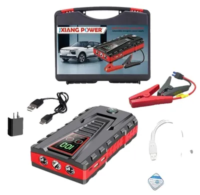 Productafbeelding van Noodstarter voor auto's, 6000 mAh capaciteit, piekvermogen 5000A, verbeterde 6000 mAh versie