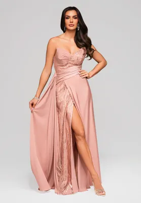 Produktbild von Ombre Elegantes Abendkleid mit Pailletten pink M