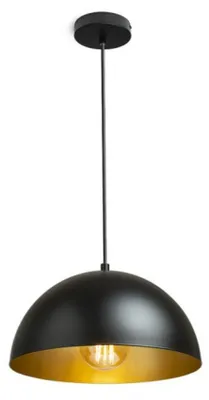 Obrázok produktu pre RED - DESIGN RENDL RENDL GLADYS 30 Zavesené svietidlo čierna/zlatá 230 V E27 15 W R14110