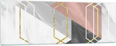 Produktbild von Bilder auf glas - Einteilig - Zahlen Weiß Golden - 90x30cm - Glasbilder - Wandbilder - Bilder - zum Aufhängen bereit - Wanddekoration aus Glas - Glas Bilder - Wandbild auf Glas - GAB90x30-5087