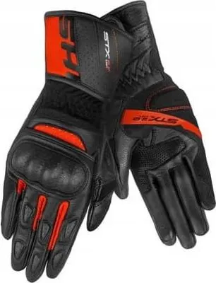 Produktbild von SHIMA STX 2.0 perforierte Damen Motorrad Handschuhe, schwarz/rot, M