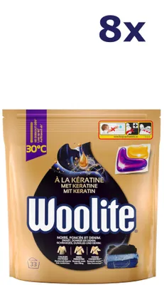 Produktbild von 8x Woolite Caps Gel - 33sc660g - mit Keratin - schwarz