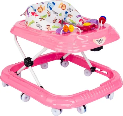 Produktbild von Tobi Gehfrei Lauflernhilfe Lauflernwagen Babywalker mit Spielset Rosa