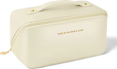 Image de Aucuu Trousse de toilette de voyage en cuirPolyuréthaneavec grande capacité Trousse de maquillage imperméable à l'eau Nouveau