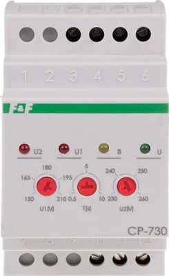 Produktbild von SPANNUNGSRELAIS Dreiphasig mit Zeitschloss CP-730 F&F