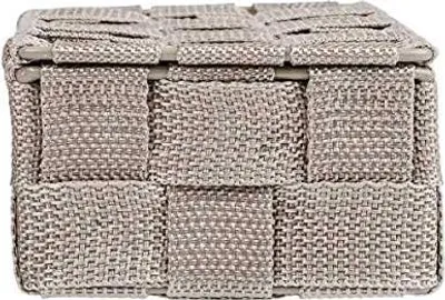 Obrázok produktu pre Úložný košík s vekom – Adria Taupe Mini – praktický a štýlový