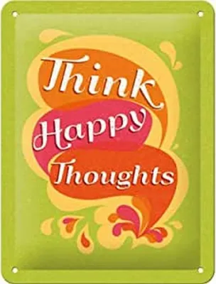 Produktbild von Nostalgic-Art - Blechschild 15x20 cm - Thinks Happy Thoughts