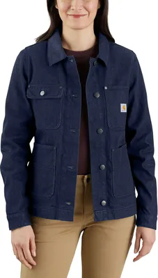 Produktbild von Carhartt RELAXED FIT DENIM JACKET 105449, Farbe:basin, Größe:S