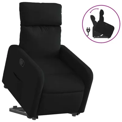 Produktbild von vidaXL Relaxsessel mit Aufstehhilfe Schwarz Stoff