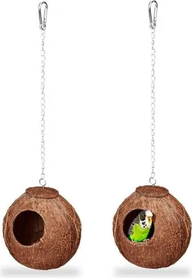 Immagine prodotto di Set di 2 casette per uccelli in cocco