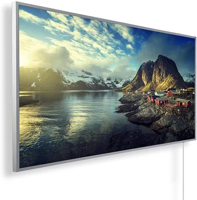 Image de Radiateur infrarouge Panorama 1200 W - Vue sur la Norvège avec thermostat