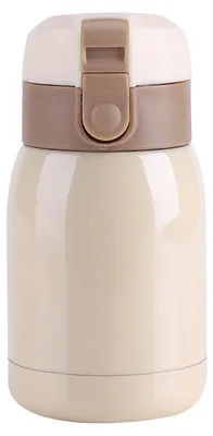 Isolierflasche 200 ml, Edelstahl, auslaufsicher, für Sport & Schule