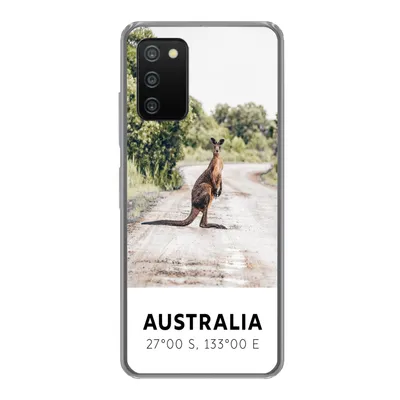Produktbild von MuchoWow® Handyhülle Schutzhülle Hülle für Samsung Galaxy A03s Känguru - Australien - Tiere Silikon Softcase Handy Hülle - Schutz