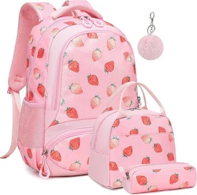 Productafbeelding van Kimwadalh schoolrugzak tieners jongens kinderen schooltas set met pennenetui en lunchtas